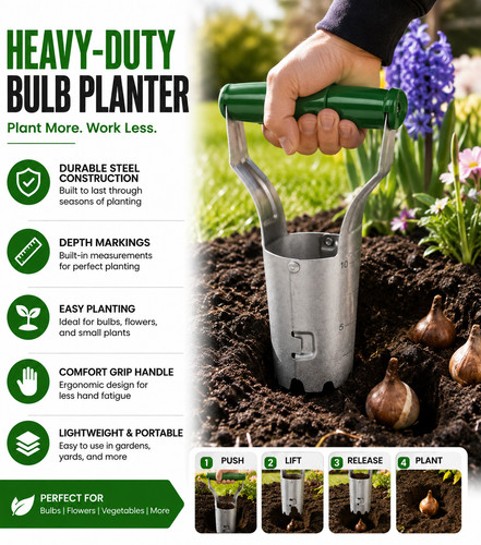 Bulb planter garden flower - bulb,