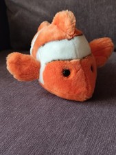 Nature Planet Clown Fish Plush "Nemo" 10' 25cm Orange White Black EN71 Very Good