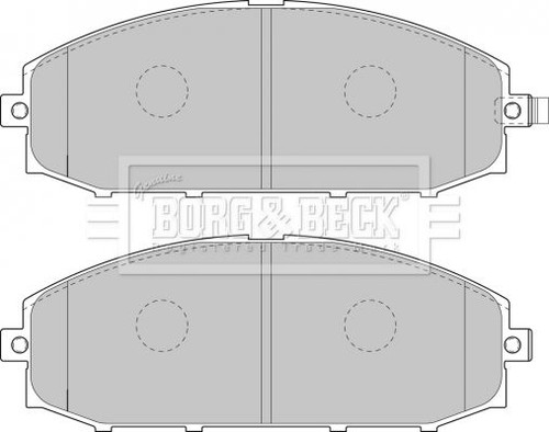 Borg beck bbp1866 brake pad - beck,