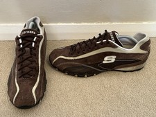 Skechers "Urbantrack Imperial" Brown Suede Casual Comfort Trainers Mens UK 8