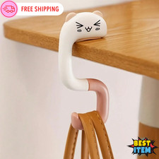 1x Portable Handbag Hook Table bag Hanger Foldable Clasp Purse Hook  Holder Cute