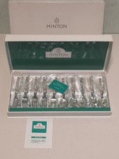 MINTON Haddon Hall Tea Spoon & Cake Fork Set of 10 Made In Japan Vintage HH013S