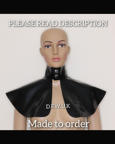 Latex rubber short cape fetish - short,