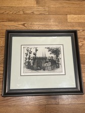 Caroline Helena Armington la porte Guillaume Etching on Paper Framed 4/100