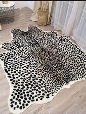 Leopard Print Animal Fur Rug