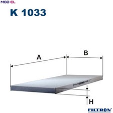 FILTER CABIN AIR K 1033 FOR