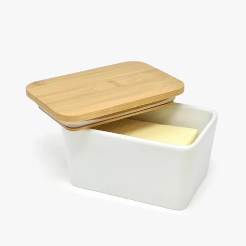 Butter dish with - lid, ceramic