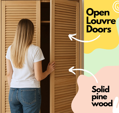 Louvre wardrobe door natural - door,