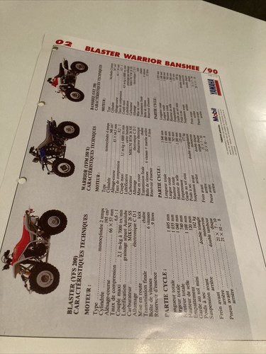 Yamaha blaster warrior banshee - yamaha,