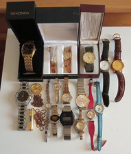 Job Lot of 17 Mens & Ladies Watches For Spares or Repair, Sekonda, Inotime, Pia.