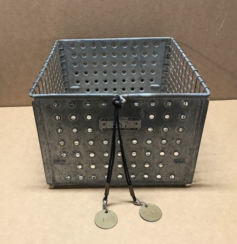 Vtg wire gym locker basket - vtg,