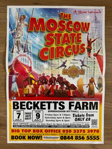 Moscow state circus poster - state,