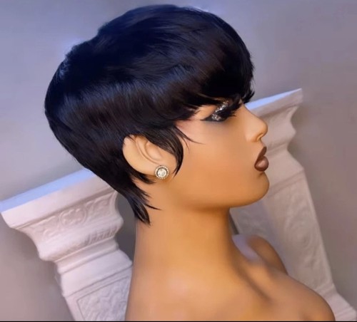 Short pixie cut human - pixie,