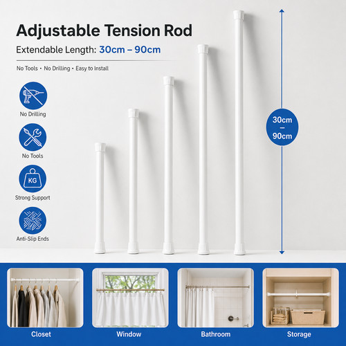 Telescopic net voile tension - net,