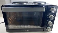 Nutrichef PKRTO28 Kitchen Countertop Convection Oven Cooker with Warming Plates