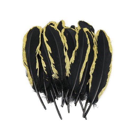 Gold glitter black goose - glitter, real