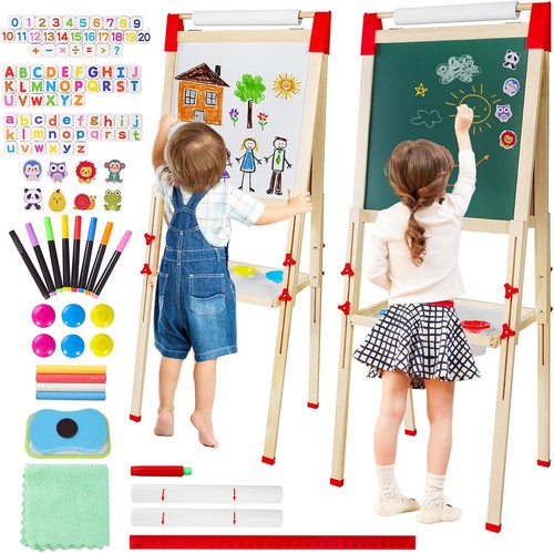 Kids easel with paper roll - easel,