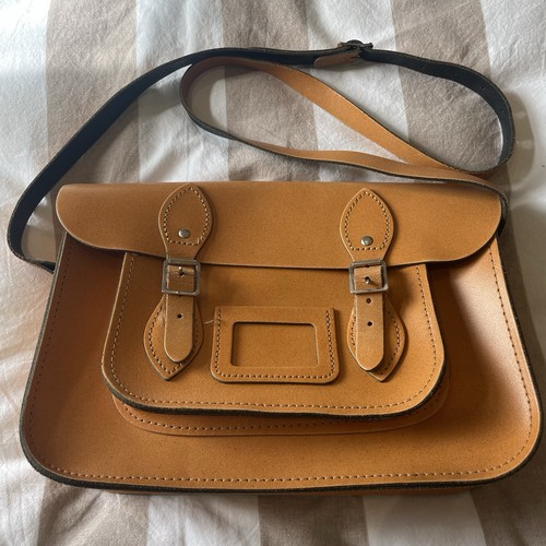 The leather satchel tan - the,
