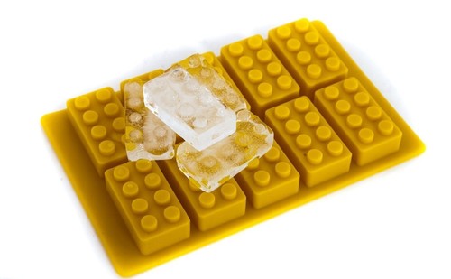Building brick shaped - ice, cube