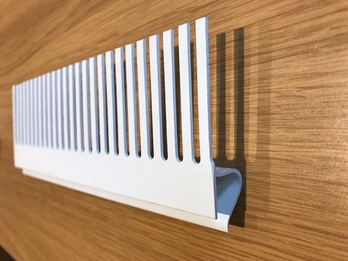 500mm white 50mm groove - 500mm,