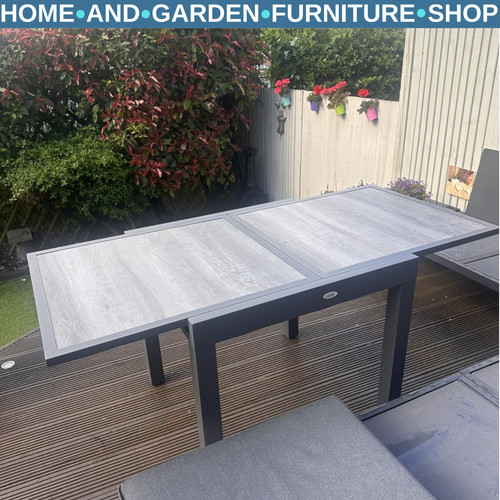Extending garden dining table - dining,
