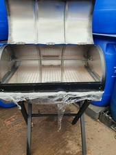 Professional Oil Drum BBQ Jerk Pan With Removable Legs Inc Postage