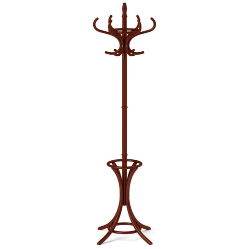 Wood standing hat coat rack - wood,
