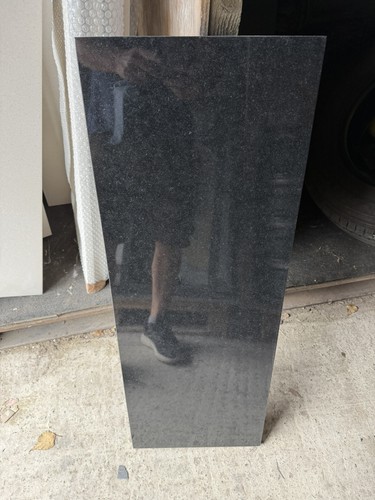 Polished granite back hearth - polished,