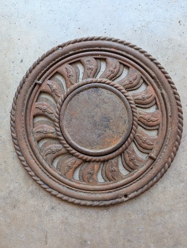Antique cast iron ornate stove - antique,