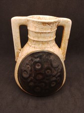 Vintage Ditmar Urbach Alienware Pottery Vase for Flowers, Art Deco Rustic VGC