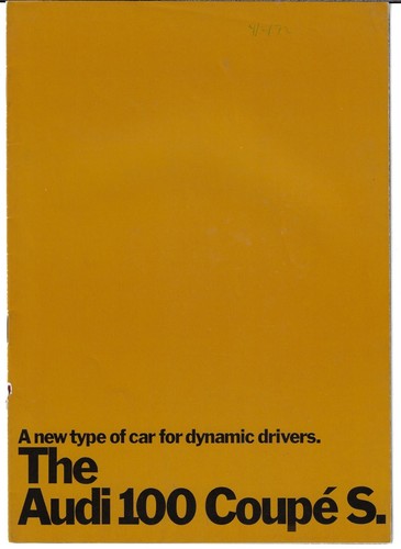 Audi 100 coupe 1971 1972 - coupe, 1971-1972