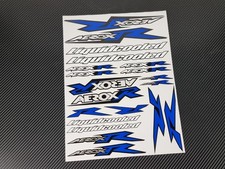 Aerox 50 stickers decals graphics for Yamaha scooter laminated blue