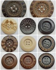 LUXURY LARGE WOODEN BUTTONS -