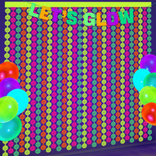 Neon party decorations - neon, pcs