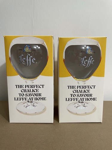 Leffe belgian beer chalice - 2x,
