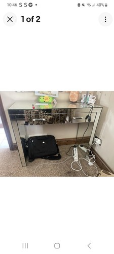 Mirrored dressing table with - mirrored,