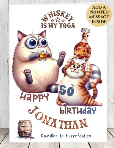 Personalised birthday card for - personalised,
