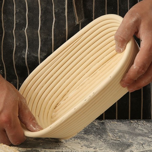 Round oval bread proofing - bread,
