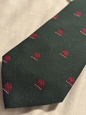 TM Lewin Green Emblem Tie