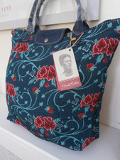 Frida Kahlo ‘Carnation’ Tapestry Foldaway Compact Shopping  Bag By Signare New