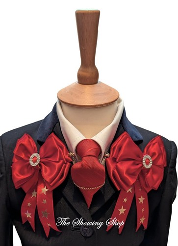 Premium poppy red showing - poppy, bows