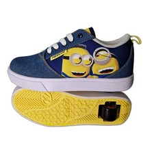 Heelys X The Minions Pro 20 Skate Shoes - Kids - Size UK 1/2 - Blue/Yellow
