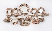 Antique Clifton China 34 piece Tea Set By Wildblood, Heath Longton  1889-99