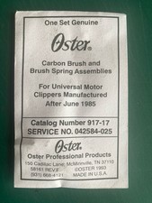 Oster A5 carbon brush set.