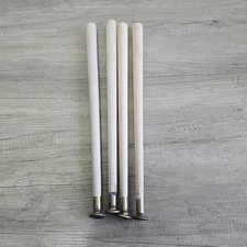 Set of 4 Mid Century Dansette Style Tapered 18 inch Legs Natural Wood .