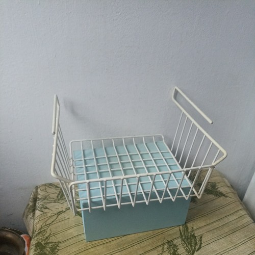 Vintage white wire coated - white,