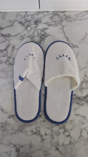 Brand new white blue edging - white,