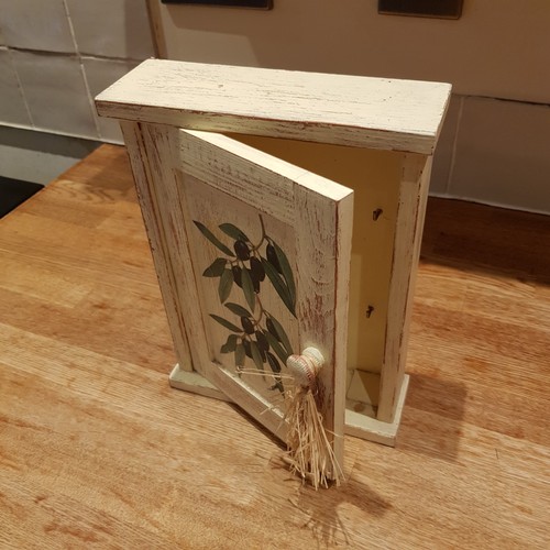 Rustic wooden key cabinet - rustic,