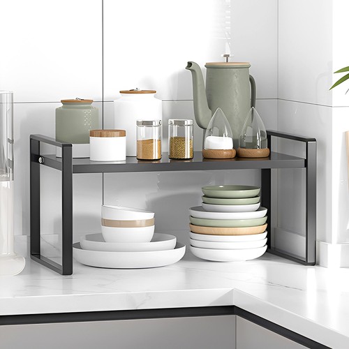 Metal wooden cupboard shelf - metal,