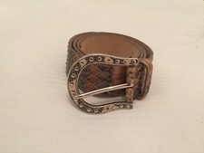 PRADA Python Snakeskin Brown Belt - with PRADA dust bag - BRAND NEW